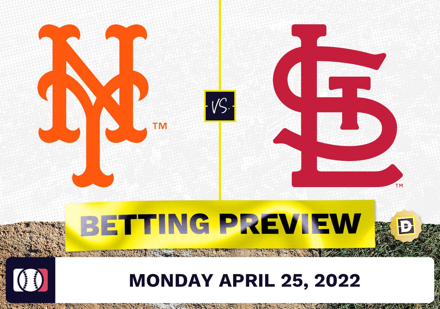 Mets vs. Cardinals Prediction and Odds - Apr 25, 2022