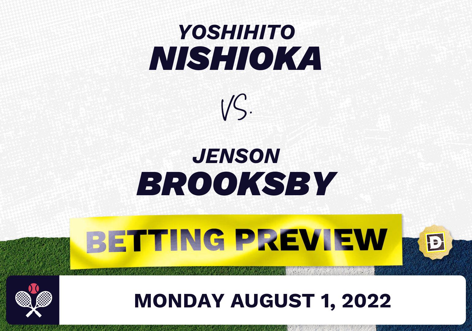 Yoshihito Nishioka vs. Jenson Brooksby Predictions - Aug 2, 2022