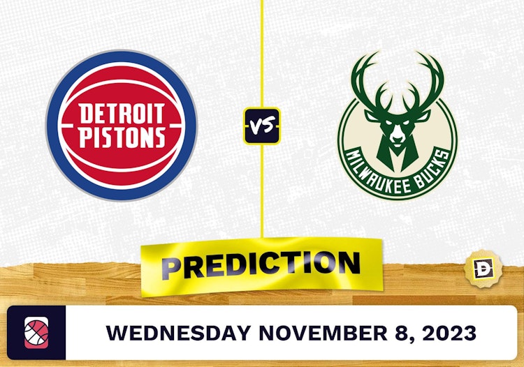 Pistons vs. Bucks Prediction and Odds - November 8, 2023