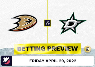 Ducks vs. Stars Prediction and Odds - Apr 29, 2022