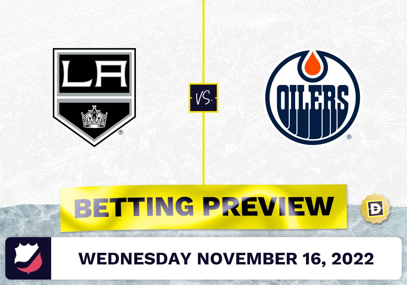 Kings vs. Oilers Prediction and Odds - Nov 16, 2022