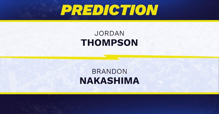 Jordan Thompson vs Brandon Nakashima Tennis Prediction.
