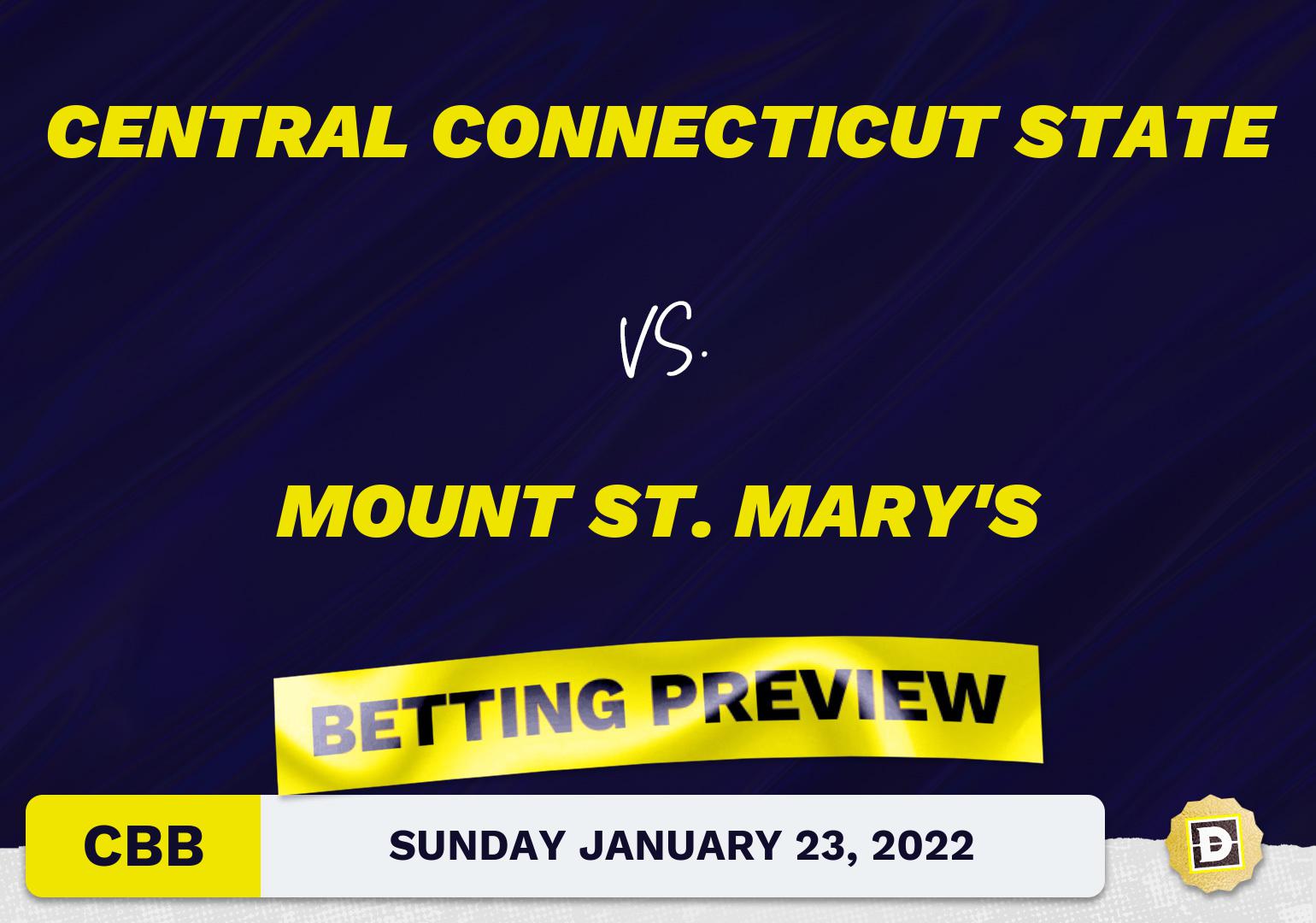 Central Connecticut State vs. Mount St. Mary's CBB Predictions and Odds - Jan 23, 2022