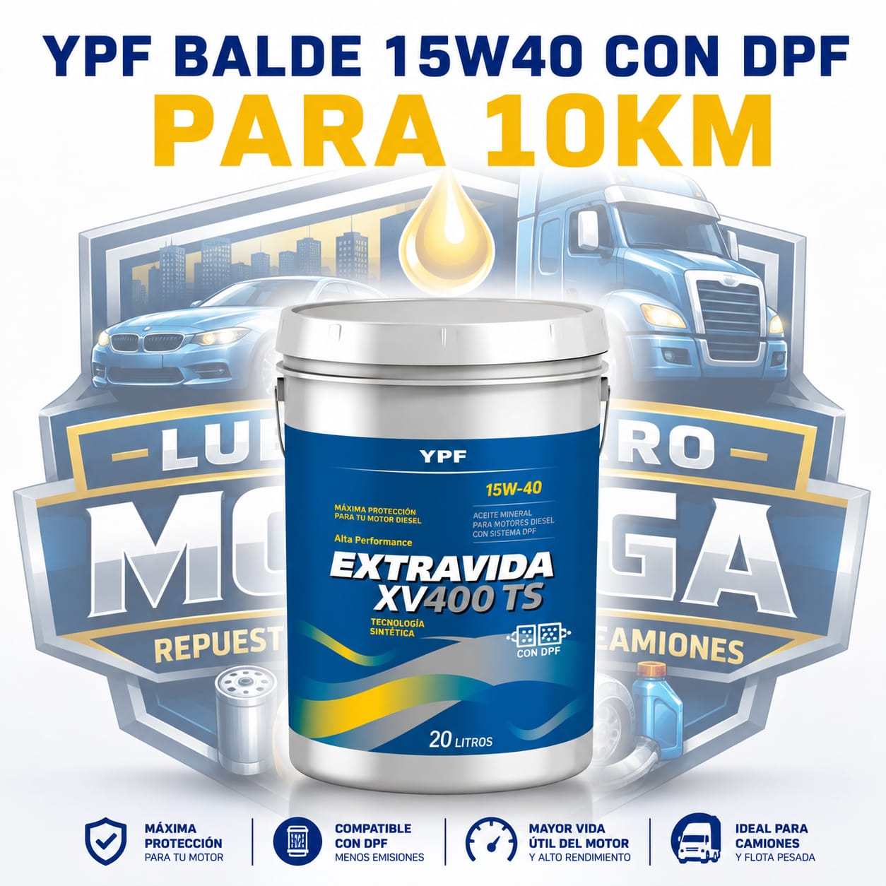 YPF EXTRAVIDA XV 400 TS 10KM