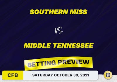 Southern Miss vs. Middle Tennessee CFB Predictions and Odds - Oct 30, 2021