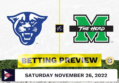 Georgia State vs. Marshall CFB Prediction and Odds - Nov 26, 2022