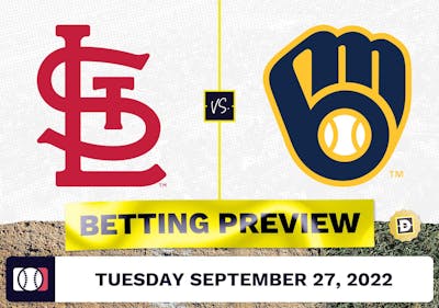 Cardinals vs. Brewers Prediction and Odds - Sep 27, 2022