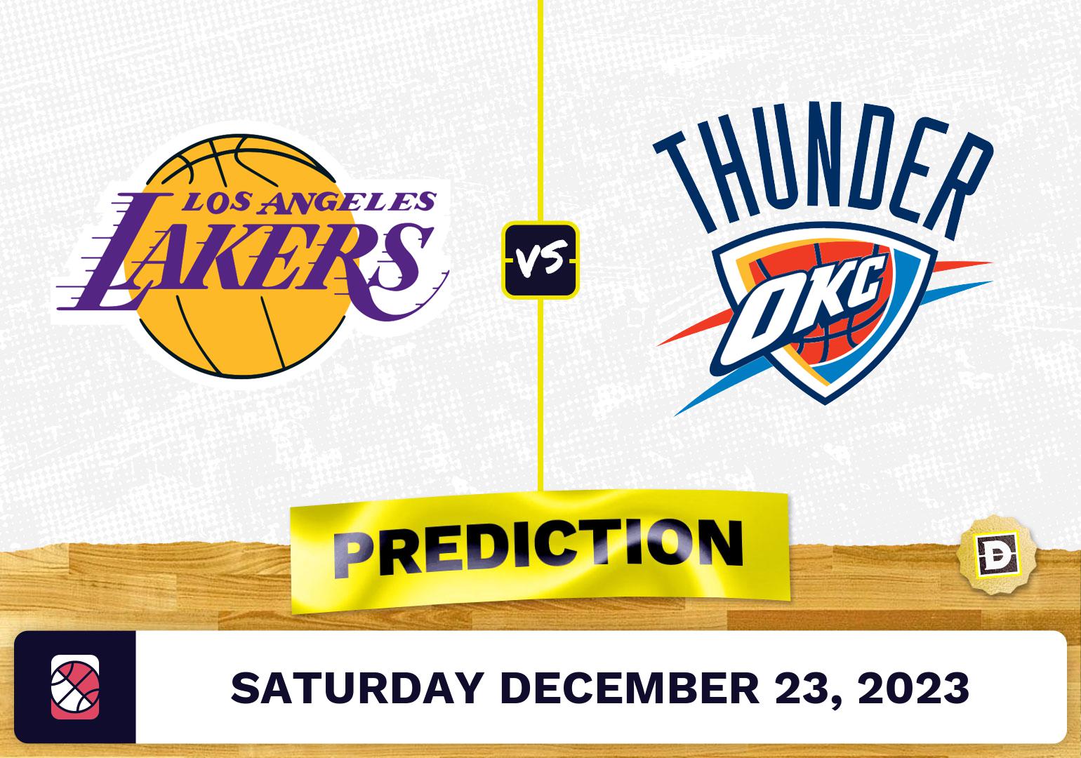Los Angeles Lakers vs. Oklahoma City Thunder Prediction, Odds, NBA Picks  [12/23/2023]