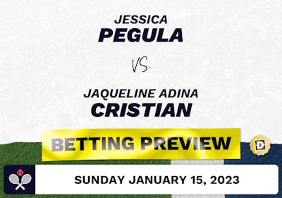 Jessica Pegula vs. Jaqueline Adina Cristian Predictions - Jan 15, 2023