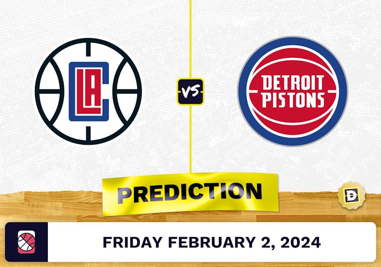 Los Angeles Clippers vs. Detroit Pistons Prediction, Odds, NBA Picks [2/2/2024]