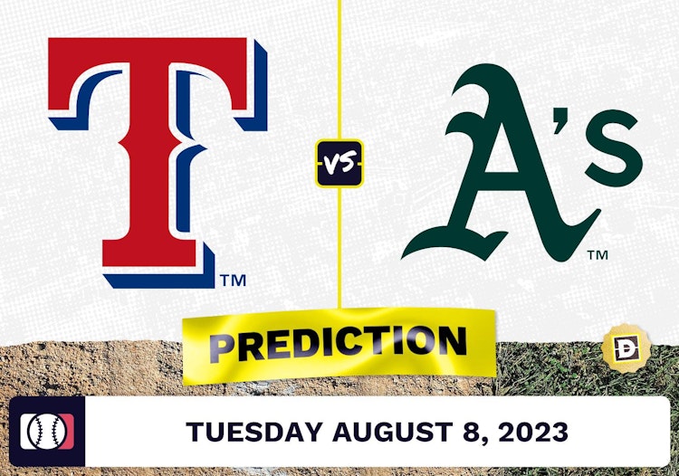 Rangers vs. Athletics Prediction for MLB Tuesday [8/8/2023]