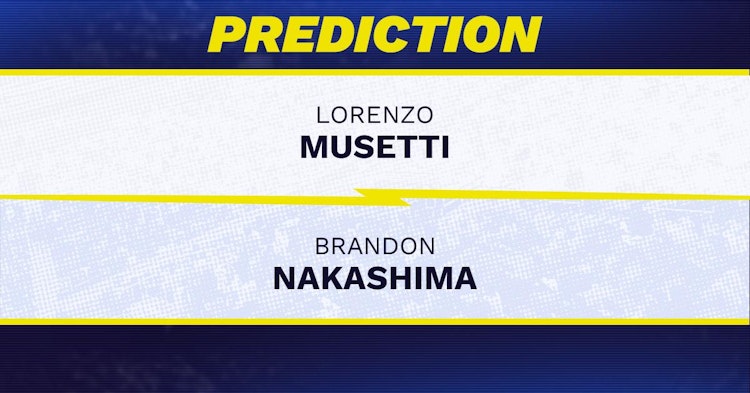 Lorenzo Musetti vs Brandon Nakashima Tennis Prediction.