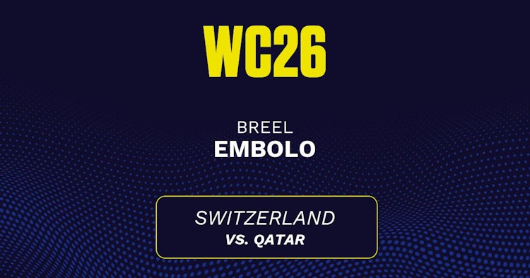 Breel Embolo projected stats for Saturday, June 13, 2026.