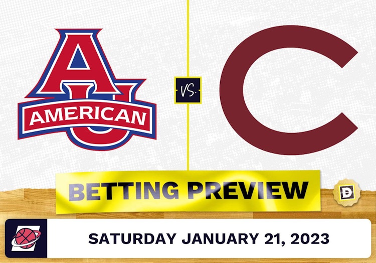 American University vs. Colgate CBB Prediction and Odds - Jan 21, 2023