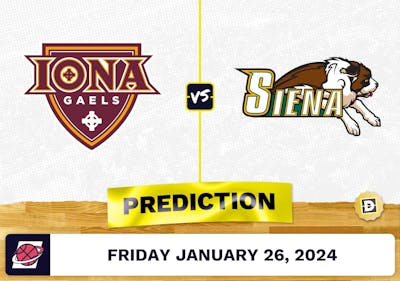 Iona vs. Siena Prediction, Odds, College Basketball Picks [1/26/2024]