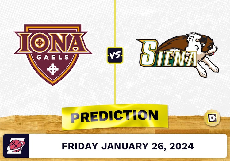 Iona vs. Siena Prediction, Odds, College Basketball Picks [1/26/2024]