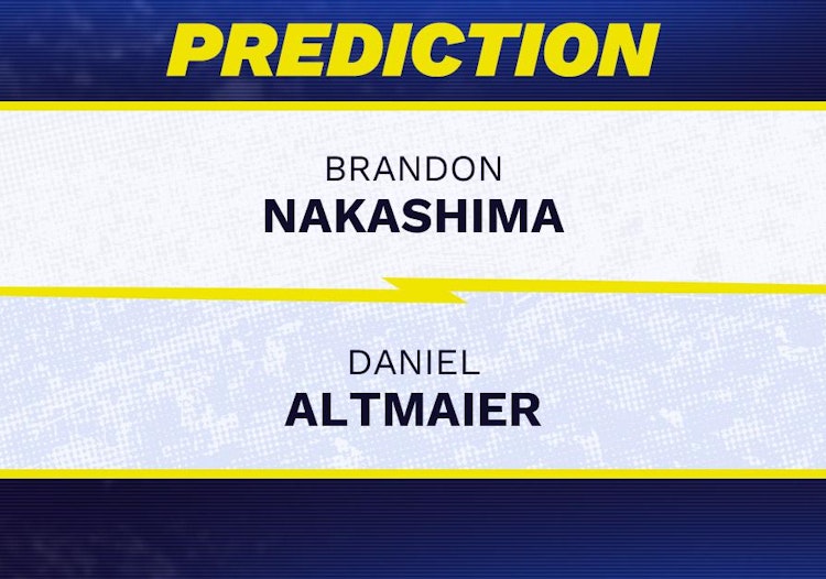 Brandon Nakashima vs Daniel Altmaier Tennis Prediction.