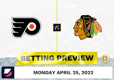 Flyers vs. Blackhawks Prediction and Odds - Apr 25, 2022