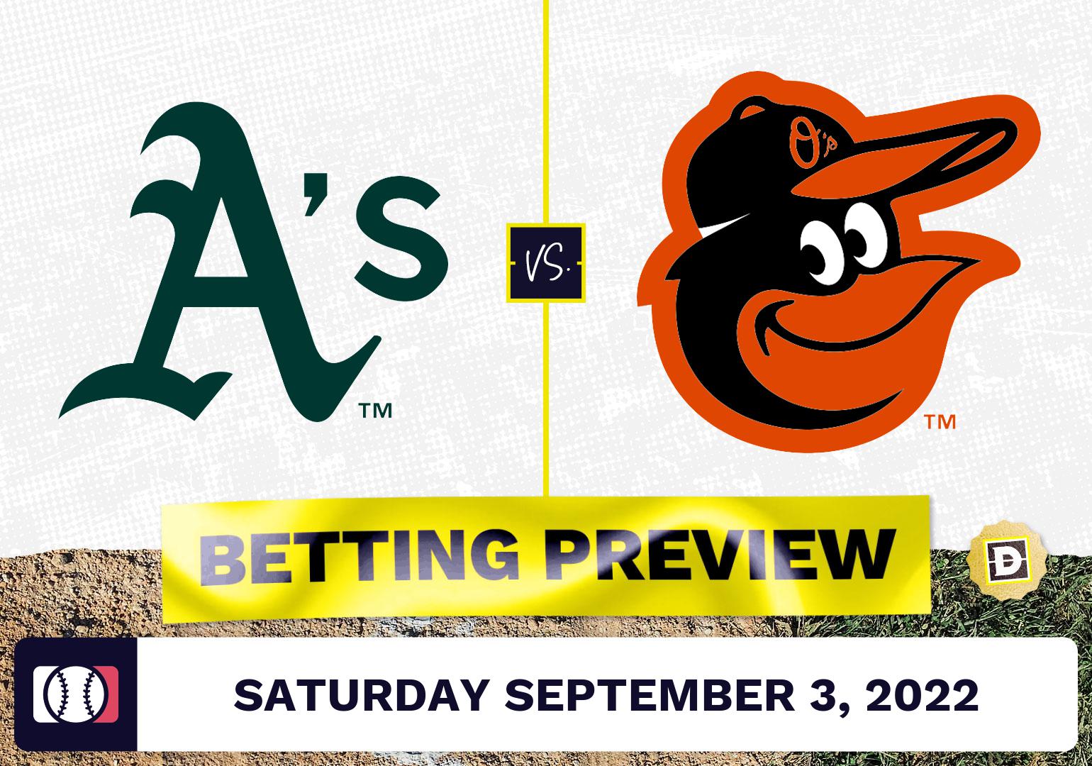 Athletics vs. Orioles Prediction and Odds - Sep 3, 2022