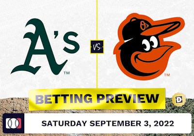 Athletics vs. Orioles Prediction and Odds - Sep 3, 2022