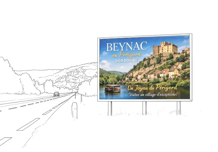 Impression affiche 4x3 pour mobilier urbain