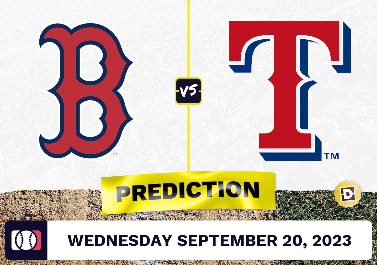 Red Sox vs. Rangers Prediction for MLB Wednesday [9/20/2023]