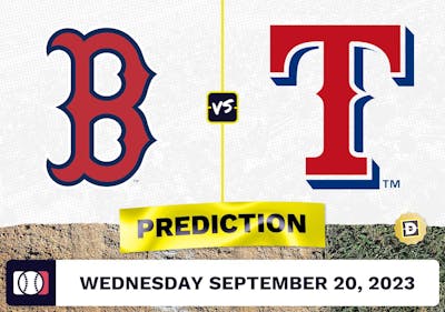 Red Sox vs. Rangers Prediction for MLB Wednesday [9/20/2023]