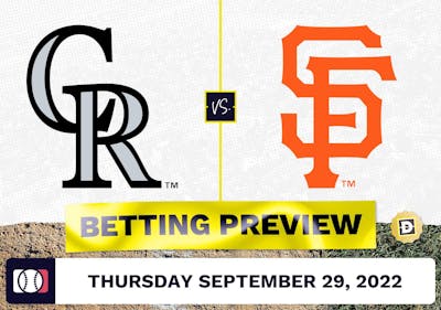 Rockies vs. Giants Prediction and Odds - Sep 29, 2022