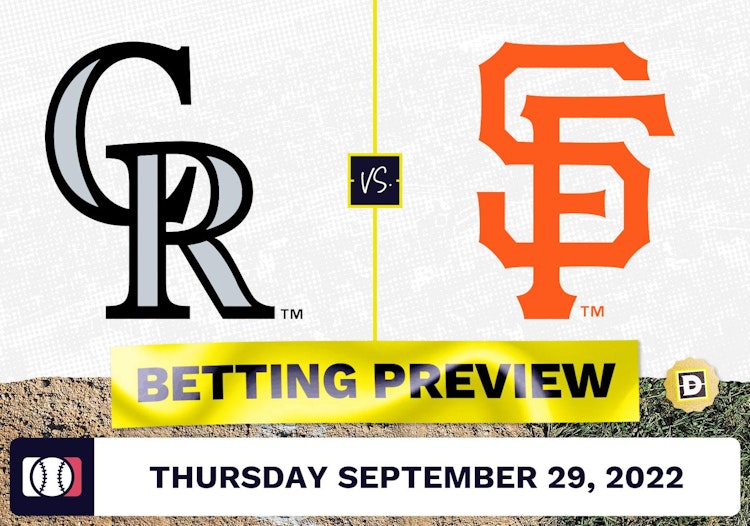 Rockies vs. Giants Prediction and Odds - Sep 29, 2022