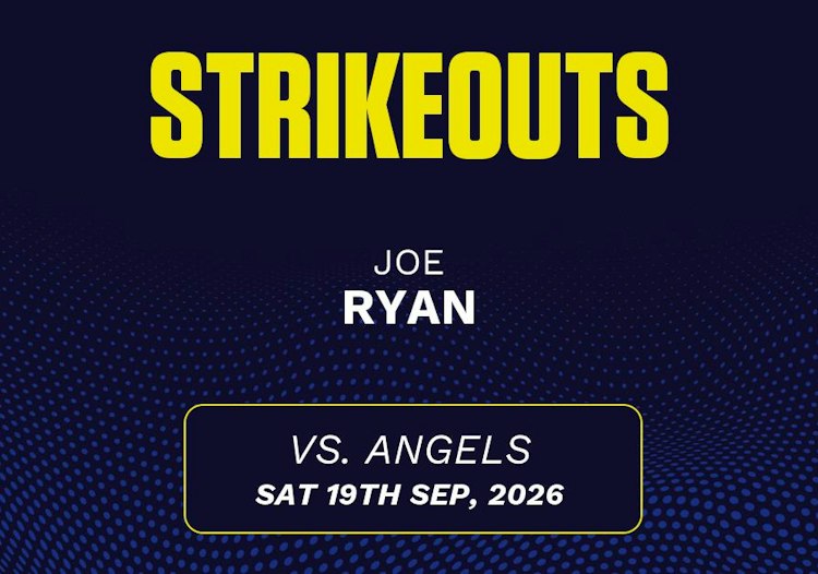 Joe Ryan projected stats for Saturday, September 19, 2026.