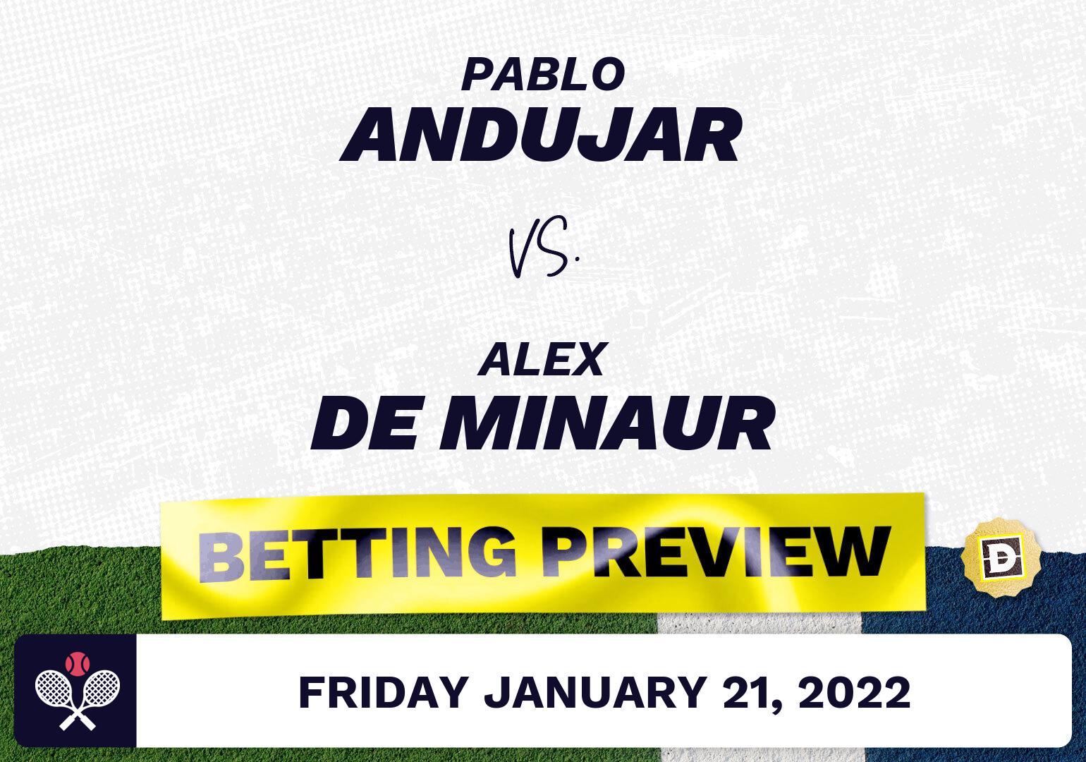 Pablo Andujar vs. Alex de Minaur Predictions - Jan 22, 2022