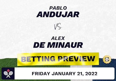 Pablo Andujar vs. Alex de Minaur Predictions - Jan 22, 2022