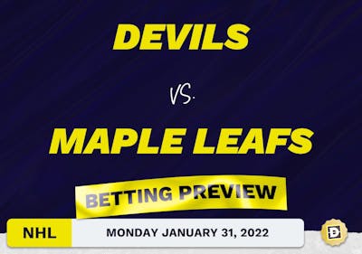 Devils vs. Maple Leafs Predictions and Odds - Jan 31, 2022