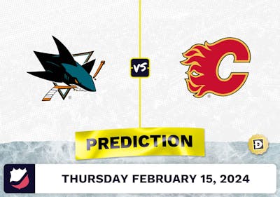 San Jose Sharks vs. Calgary Flames Prediction, Odds, NHL Picks [2/15/2024]