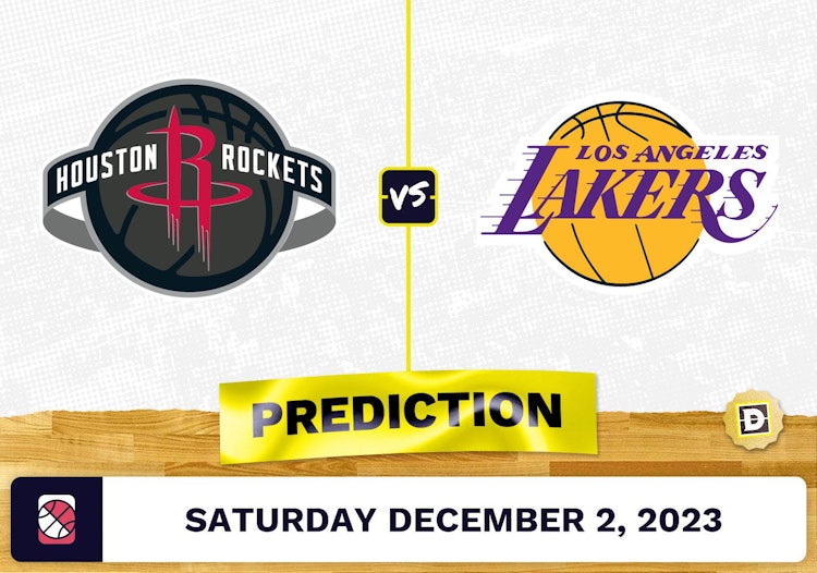 Houston Rockets vs. Los Angeles Lakers Prediction and Odds - December 2, 2023