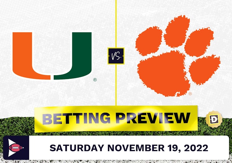 Miami Florida vs. Clemson CFB Prediction and Odds - Nov 19, 2022