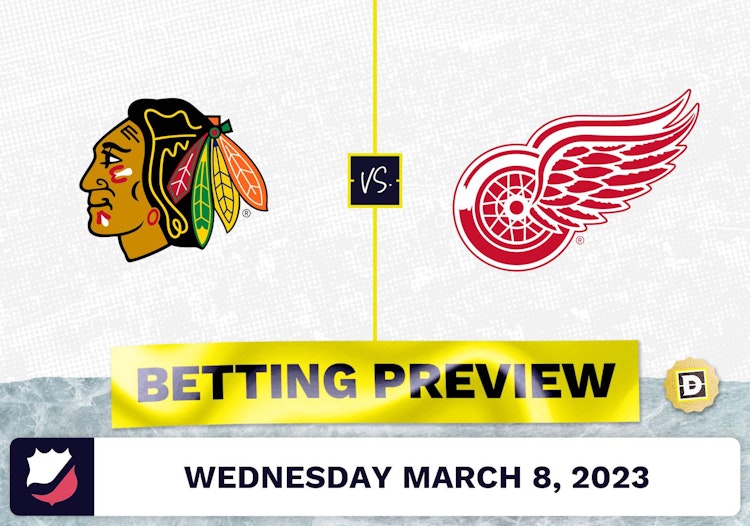 Blackhawks vs. Red Wings Prediction and Odds - Mar 8, 2023