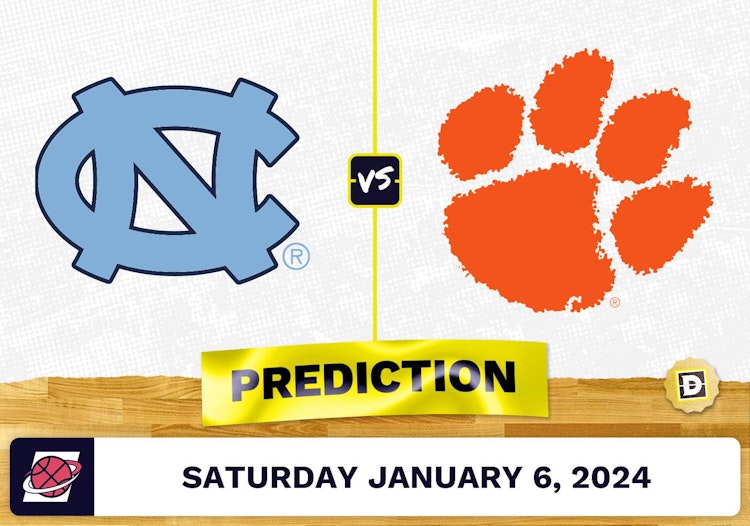 North Carolina vs. Clemson Prediction, Odds, College Basketball Picks  [1/6/2024]