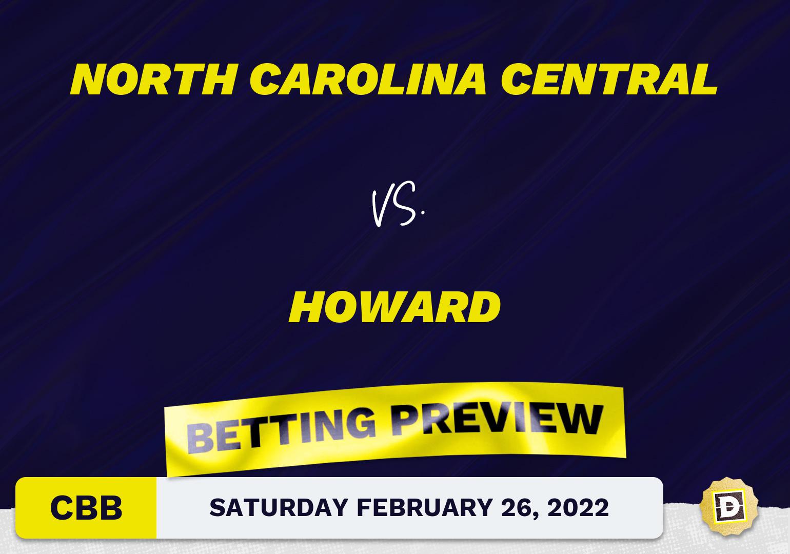 North Carolina Central vs. Howard CBB Predictions and Odds - Feb 26, 2022