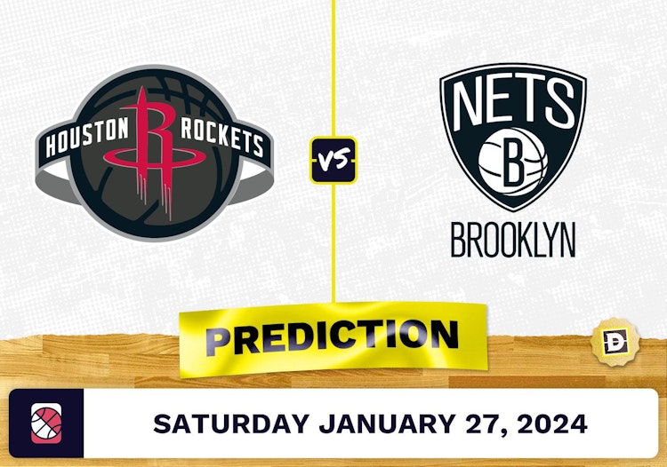 Houston Rockets vs. Brooklyn Nets Prediction, Odds, NBA Picks [1/27/2024]