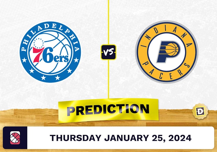Philadelphia 76ers vs. Indiana Pacers Prediction, Odds, NBA Picks [1/25/2024]