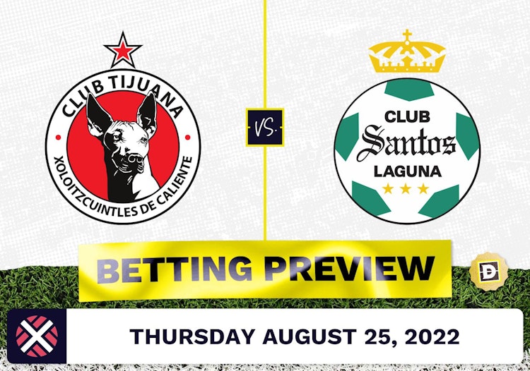 Club Tijuana vs. Santos Laguna Prediction and Odds - Aug 25, 2022
