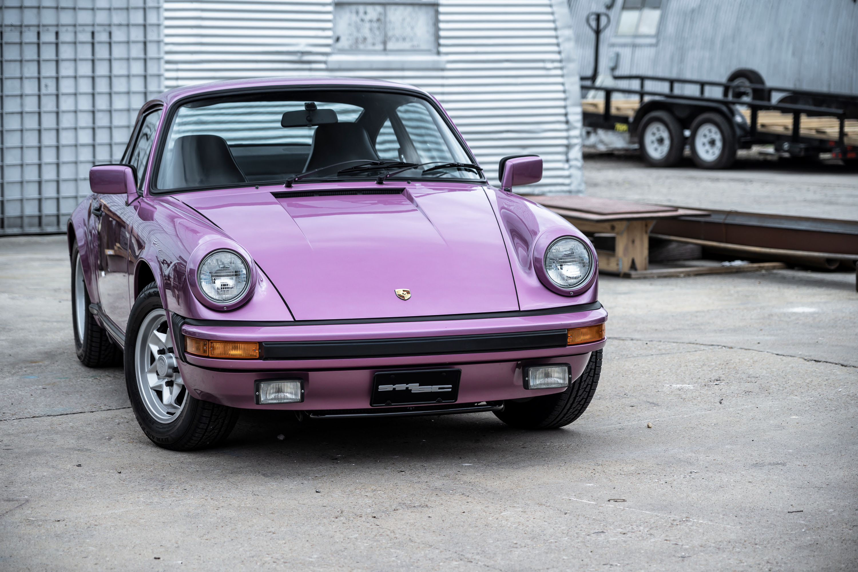 A custom purple 911SC.