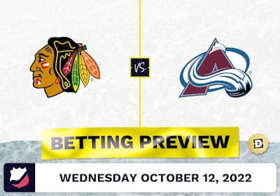 Blackhawks vs. Avalanche Prediction and Odds - Oct 12, 2022