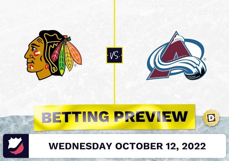 Blackhawks vs. Avalanche Prediction and Odds - Oct 12, 2022
