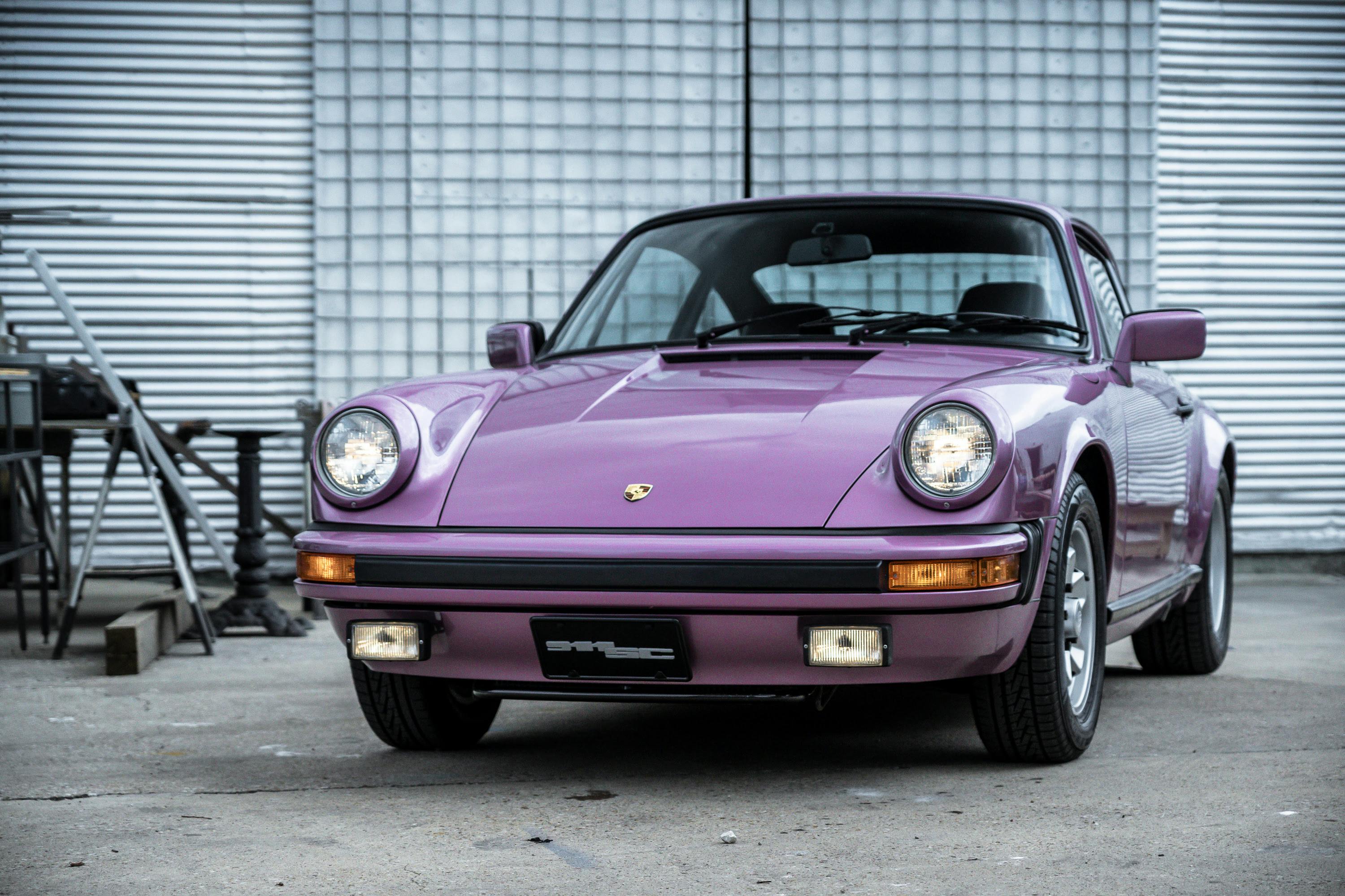 A custom purple 911SC.