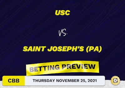 USC vs. Saint Joseph's (PA) CBB Predictions and Odds - Nov 25, 2021
