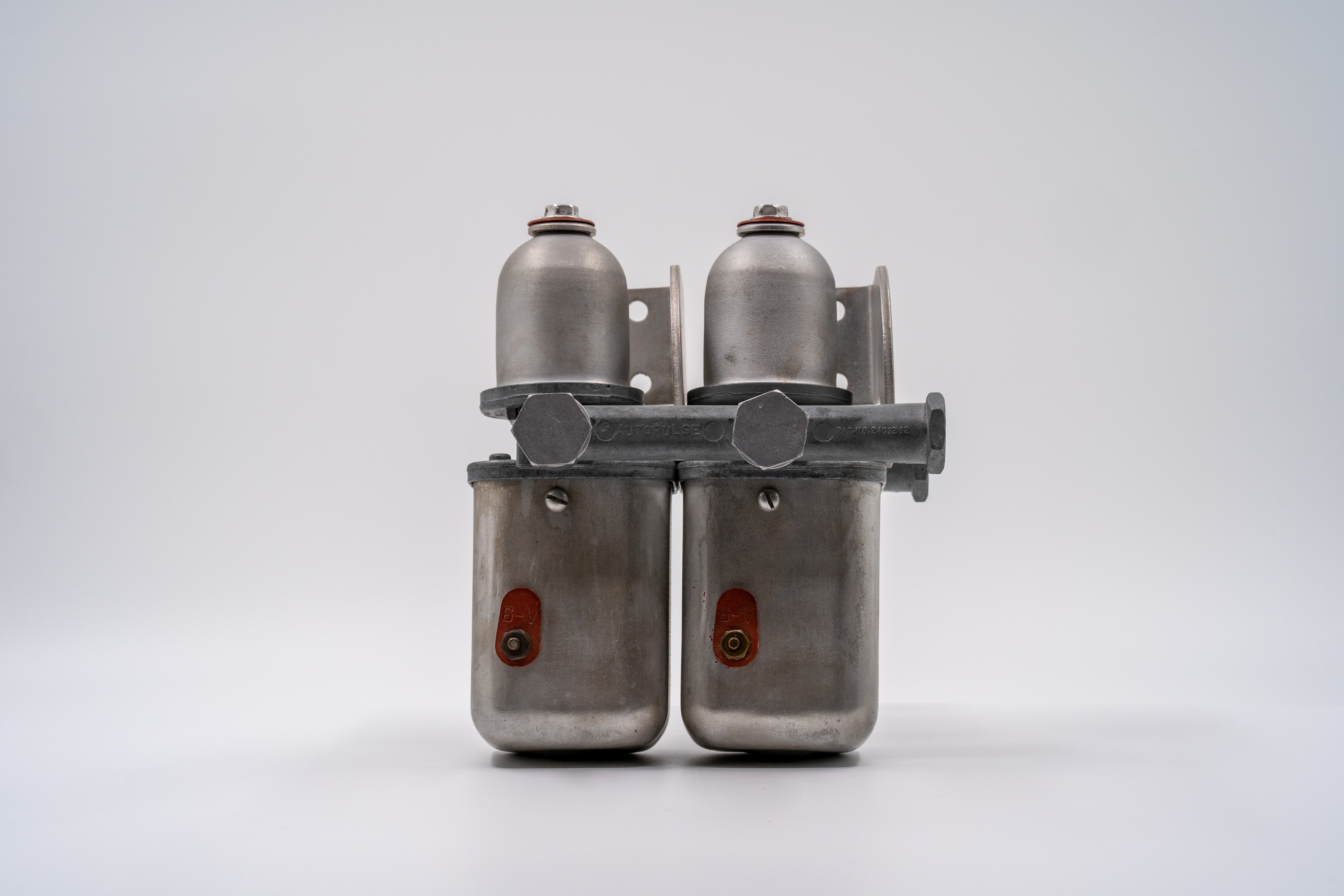 Original new-old-stock Autopulse fuel pumps from a Porsche 550 Spyder