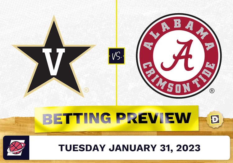 Vanderbilt vs. Alabama CBB Prediction and Odds - Jan 31, 2023