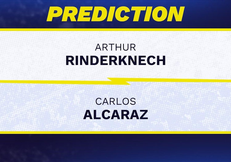 Arthur Rinderknech vs Carlos Alcaraz Tennis Prediction.